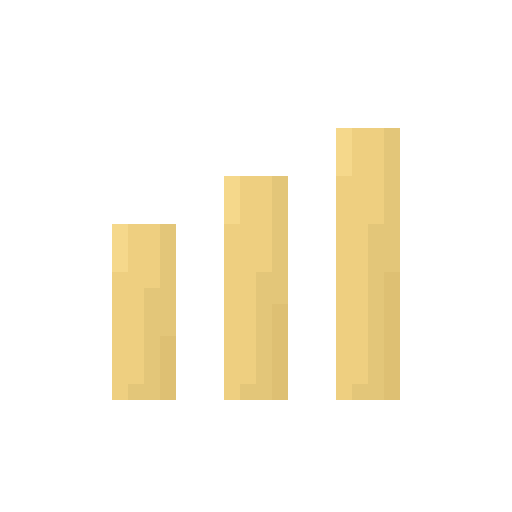 Pixelart illustration of statistics