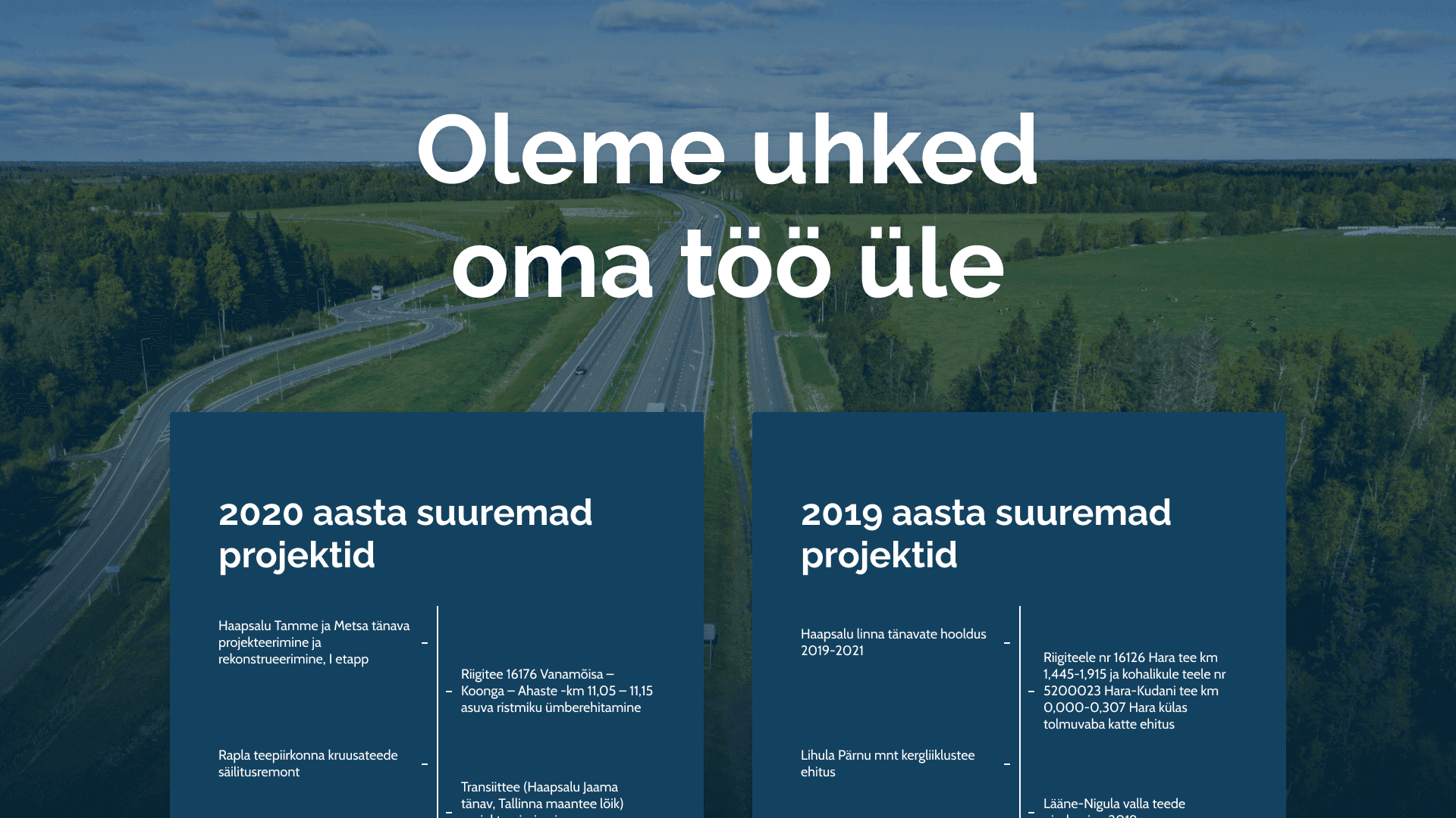 Lääne Teed, referentsid
