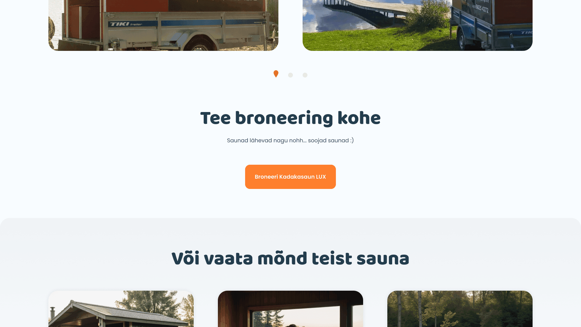 Saunatrip tee broneering